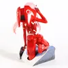 Anime-Figur Darling in the FRANXX Zero Two 02 RedWhite Clothes Sexy Girls PVC Action s Toy Collectible Model 2204091974206