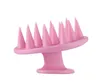 Silicone shampoo scalp hair massager-shampoo massage comb bath brush scalp-massager hair-shower brush combs care tool