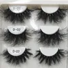 False Eyelashes 25mm Fluffy Messy 3D Lashes Full Volume Dramatic Long Thick Mink Bulk WholesaleFalse Harv22