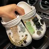 Trendy rhinestones Croc Charms Designer DIY Quality Women Shoes for JIBS Anime Chain Clogs Buckle Kids boys girls Gifts 220527