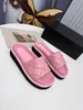 Designer Women Space Slippers Beach Sandals Pearl Loafers Print Soft dough Microfiber Cowhide Genuine Leather Slide Summer Fashion Sandals Size 35-42