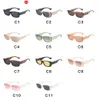 Brak logo Summer Ladies Fashion Outdoor Sunglasses Woman Cycling Małe kwadratowe pudełko Nieregularne vintage rowerowe szkło jazdy na plaży wiatr słońce.