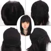 Syntetiska peruker korta rakt med lugg för kvinnor värmebeständigt fiber cosplay parti dagligen hår 220622