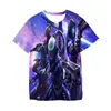 T-shirts jongens meisjes zomer gratis vuur 3d 3-14 jaar kinderen cartoon videogame Harajuku kinderen oversized print t shirt tops doeke shirts