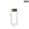 GlassTest Tube Cork Stopper Mini Spice Bottles Container Small DIY Jars Vials Tiny Bottles glasses 20220503 D3