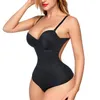 Velssut Women Tummy Control Bodysuit Waist Trainer Shapewear Cincher Body Shaper Faja Seamless Belly Control Slip Underwear 220513