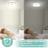 Luminária de teto LED Romwish 30w 10 polegadas de monte de rubor de nivelamento com controle remoto 2700-6500k mutável para o quarto da cozinha banheiro escada