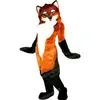 Halloween Brown Husky Fox Dog Mascot Costumes Högkvalitativ tecknad Mascot Apparel Performance Carnival Adult Size Promotional Advertising Clothings