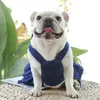 Pet Clothes Spring Summer Dress Harness Dog Apparel Shirt Cat Denim Vest Puppy Outdoor Walk Chest Strap Dress With D-Ring