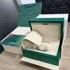 Rolexables Luxury watch Mens Watch Box Cases Original Inner Outer Womans Watches Accessories Men Wristwatch Green boxex booklet card 179136 179136 179136
