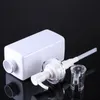 100ml 200ml 300ml White plastic bottle High-end square serum body lotion bottles shower gel pump sub-bottle