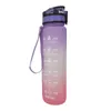 1000ml Spor Su Şişesi Dışarı Gym Fitness için Zaman Belgesi ile Seyahat Sızdır Drinkware Plastik BPA İçme Bardakları FY509461689