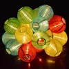 Strings Lantern LED LED ŚWIATŁO 20LEDS WODY ODPOWIEDNIĆ Outdoor Solar Lampa Lampa Słoneczna wielokolorowa wielokolorowa