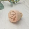 Personalized Bottle Cork Toppers Wedding party Favor decor Customized Wood Wine Stopper with laser design Gift for guest 220707