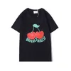 2021s Beverly Hills Cherry Designer T-shirt pour hommes Vêtements de mode courte Femmes Punk Print Lettre broder