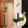 Bathroom Shower Sets Brass Rainfall Set Faucet Tub Mixer Tap White Taps And Cold Water Gold Wall MountedBathroom