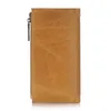 محفظة طويلة من المحفظة الشهيرة لرجال السعة الكبرى حقيبة يدوية متعددة الاستخدامات محفظة الهاتف المحمول
