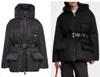 Feminino Designer Jaquetas Longas Inverno Masculino Preto Jaqueta Puffer Casaco Corta-vento Parkas Com Cintos Moda Letras Triângulo Invertido Casaco Para Baixo