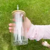 Stanowa amerykańska szklana szklana butelki z wodą 16 uncji 20 uncji proste wstępnie zapisane kubki śniegowe do sublimacji i brokatów