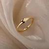 Clusterringen roestvrij staal onregelmatig voor vrouwen kleur geometrische vingerring klassieke gewoon stapelbare trouwring sieraden cadeaucluster