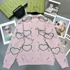 Pink Heart Women Cardigan Fashion Pocket Designer Sweater Personal