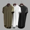 Mesh T-shirt Ubranie ciasne siłownię męskie letnia marka TEE TEES HOMME Solid Szybkie suche kulturystyka Tshirt 220507