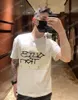 22ss Erkek Kadın Tasarımcılar t shirt tee 1854 mektup nakış pamuk kısa kollu Ekip Boyun Streetwear siyah beyaz xinxinbuy XS-L