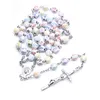 Collier chapelet de perles catholiques colorés, parfait pour la première Communion, cadeau religieux du catholicisme, 9714965