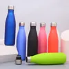 Aangepaste thermosfles voor waterflessen Dubbelwandige geïsoleerde thermoskan Roestvrijstalen beker Buitensporten Drinkware 220706