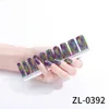 Wholesale 20 Tips Nail Sticker Decals European USA Fashion Stripe Pattern Nails Art Stickers Beauty Salon Spa Manicure Tools