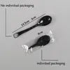 Disposable Folding Plastic Spoon Individually Packaged Spoons Commercial Take Away Hard Mass Suitable for Ice cream MJ0484