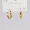 Hoop Huggie Earrings 20mm 스포츠 및 레저 1 소매 6 도매 3.7G 2.5mm 와이드 비디오 직원의 실제 마모 ​​LH1047HOOP ODE