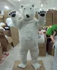 Halloween isbjörn maskot kostym hög kvalitet skräddarsy tecknad djur anime tema tecken vuxen storlek jul karneval fancy klänning