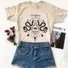 Kadın T-Shirt Hjn Yaz Moda Tshirt Cosmos Yılan T gömlek Kadın Tops Vintage Estetik Göksel Gotik Giyim Topswomen's