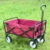 Équipement de jeu en plein air Autres fournitures de jardin Pliant Heavy Duty Shopping Jardins Wagon Pliable Jardin Plage Push Cart Portable