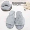 LIN KING Women Winter Home Slippers Warm Fluffy Plush Indoor Shoes Socofy Soft Cotton Shoes Lightweight Woman Slides House Shoes G220816