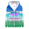 رجال الرجال للرجال Sweatshirts Wamni Wobbledogs Zipper Game Sweatshirt Pattern Pattern Witeded Unisex 3D Casual Classion Fasmen's