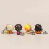 Anime Keychain Söt Nezuko Tanjirou Inosuke Zenitsu Figur 3D Toys Key Chain Keyring smycken Tillbehör Fans gåvor G2204215820616