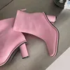 KCENID 2023 Spring Autumn Ankle Boots for Women Square Toe Fashion Zipper High Heels Bekväma Chelsea Booties Ladies Shoes Y220817