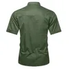 Mäns militära tröjor Casual Short Sleeve Sommararbete Bomull Slim Fit Andningsbara Army Cargo Men Tactical Tops 220322