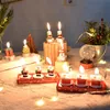 Weihnachtsdekorationen Dekoration Schneemann Ehemann Haus Geschenkbox Tannenzapfen Kerzenform Tisch El Restaurant DekorationWeihnachten
