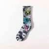 2022 New Casual Cotton Socks Moda uomo Tie Dye Terry Calzini da donna Street Skateboard Calzini coppia 3b