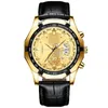 Форминг стиль часы Mens Design Black Moon Phase Dial Men's Mechanical Watch Top Brand Luxuryl1