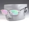 Mode carti lyxiga coola solglasögon designer man ram titan fyrkantiga dator glasögon fotokromiska linser skydd mot blått ljus receptglasögon