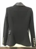 T055 Womens Suits & Blazers Tide Brand High-Quality Retro Fashion designer Temperament commutes a grain of buckle Suit Jacket Lion Double-Breasted Slim Plus Size