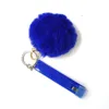 Mignon extracteur de carte de crédit pompon porte-clés acrylique débit carte bancaire Grabber pour ongles longs Atm lapin boule de fourrure porte-clés cartes roses Cli5325262