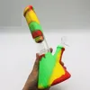 Narguilés Silicone Bong 3 Couleurs Mini Bubble Water Pipes Dab Rigs Bong