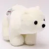 Objets Décoratifs Figurines 30cm Super Belle Ours Polaire Famille En Peluche En Peluche Apaisant Jouet Cadeau Pour Enfants Confortable Chambre Décor S