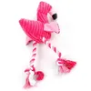 Hot Dog Toys Soft Stuffed Pink Flamingo Screaming Dog Toy For Small Large Dogs Sound Puppy Toy Plush Squeak Flamingos Pets Toys