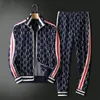 Moda Casual Sportswear Tracksuit Set Men Roupa Jackets e calças Suitores de suor Sport Sport Joggers Mens traje de pista